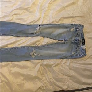 Light blue hollister ripped jeans